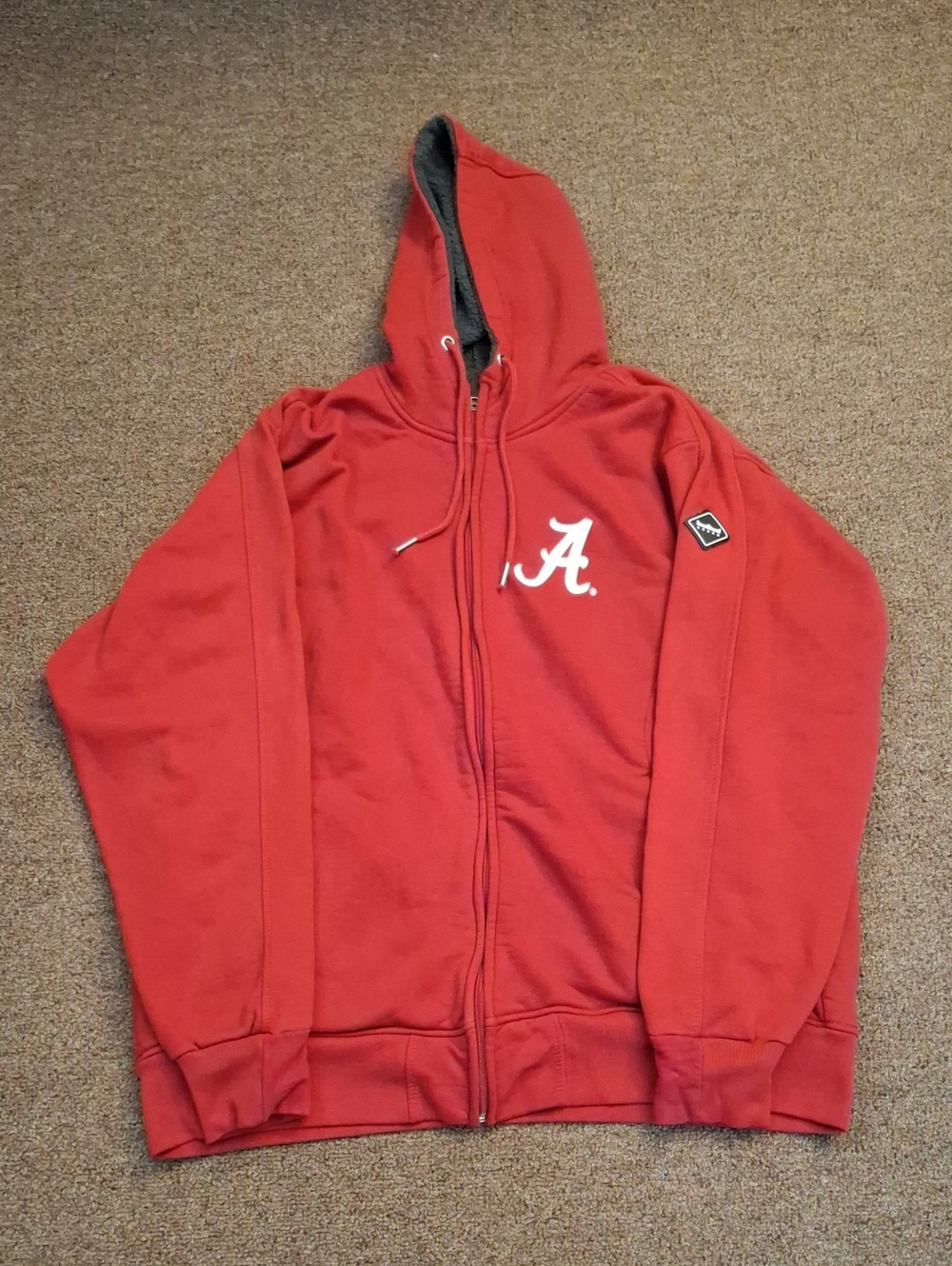 Alabama Crimson Tide Zip-Up Hoodie Mens 3XL